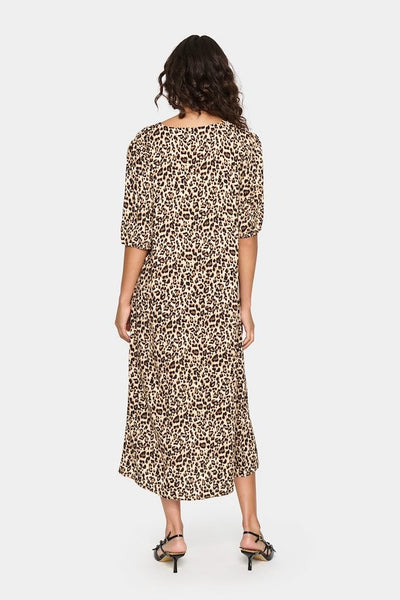 Saint Tropez GazelSZ Long Dress - Leopard Print