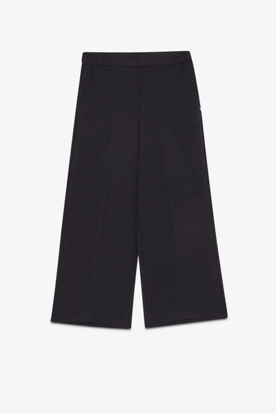 Ottod'Ame Wide Cropped Trousers - Black