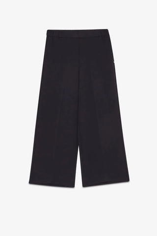 Ottod'Ame Wide Cropped Trousers - Black
