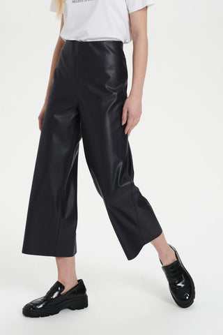 Saint Tropez Dowiesz Pleather Trousers - Black