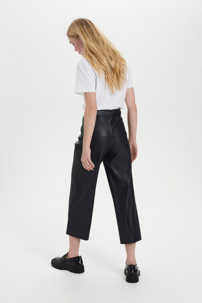 Saint Tropez Dowiesz Pleather Trousers - Black