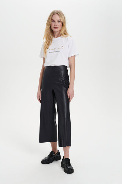 Saint Tropez Dowiesz Pleather Trousers - Black