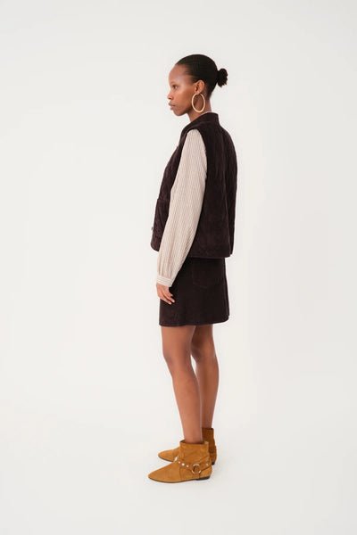 Lollys Laundry CairoLL Vest - Dark Mocha