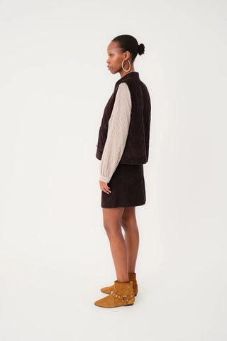 Lollys Laundry CairoLL Vest - Dark Mocha