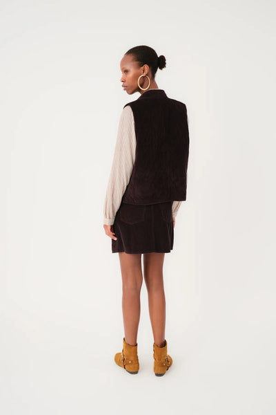 Lollys Laundry CairoLL Vest - Dark Mocha