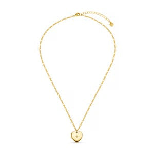 Orelia Jewellery Crystal Heart Locket Necklace - Gold