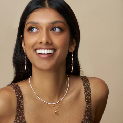 Orelia Jewellery Fine Moon & Micro Charm Cluster Necklace - Gold