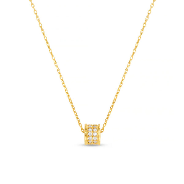 Orelia Jewellery Pave Thread Through Necklace - Gold