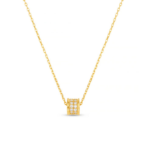 Orelia Jewellery Pave Thread Through Necklace - Gold