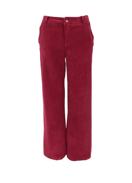 Black Colour BCCora Corduroy Box Trouser - Wine