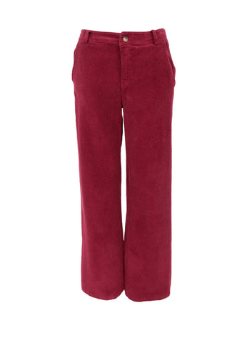 Black Colour BCCora Corduroy Box Trouser - Wine