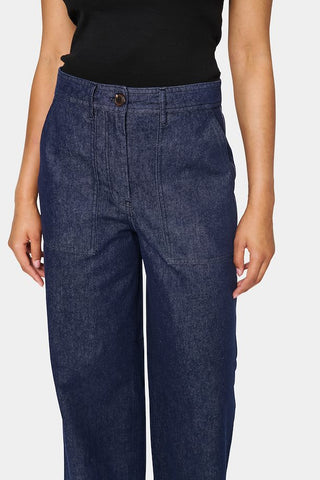 Saint Tropez Gwyneth Wide Denim Trousers - Dark Denim