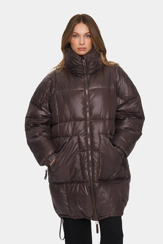 Saint Tropez FlorineSZ Puffer Coat - Dark Oak