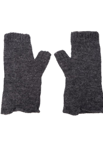 Black Colour BCDELL Short Handwarmers - Dk. Gray Melange