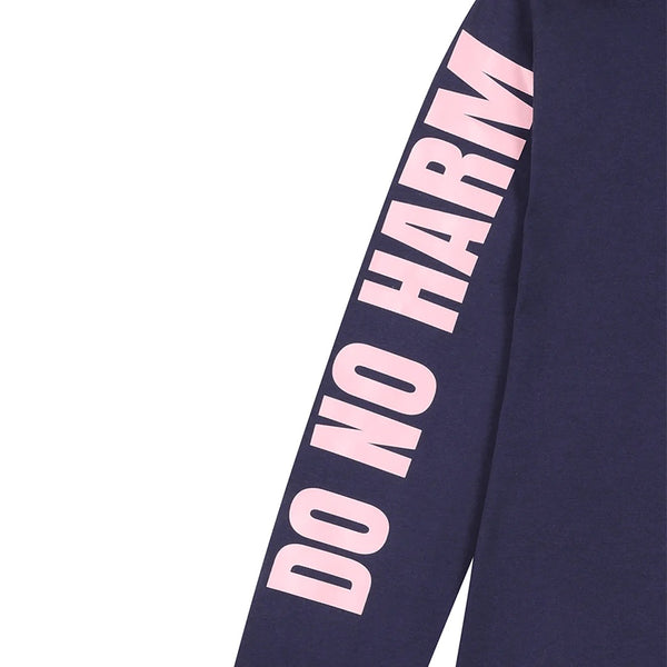 Black & Beech Do No Harm Take No Shit Long Sleeve T-shirt - Navy