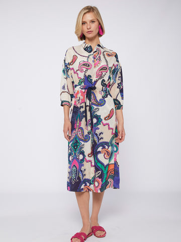 Vilagallo Lipa Maxi Dress - Paisley Print