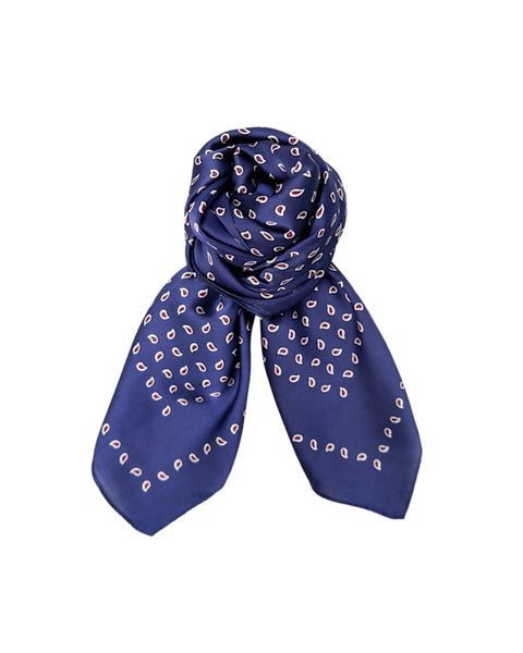 Black colour BCMeira Mini Square Scarf - Navy