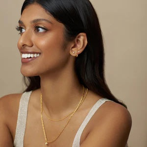 Orelia Jewellery Starburst Tiny Tapered Ear Stacking Set - Gold