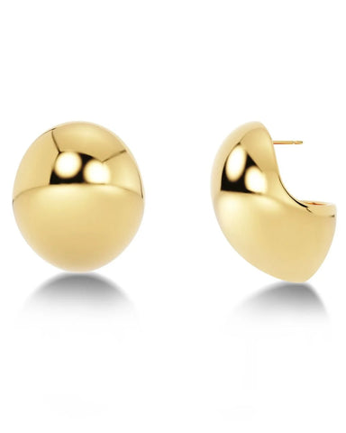 Edblad Gallant Studs Maxi Earrings - Shiny Gold