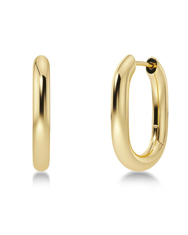 Edblad Modernist Hoop Earrings - Shiny Gold