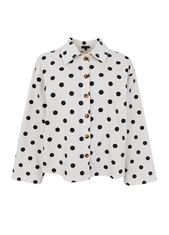Black Colour BCEllie Shirt - Polka Dots