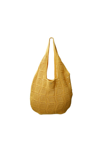 Black Colour BCHenna Shopper Bag - Yellow