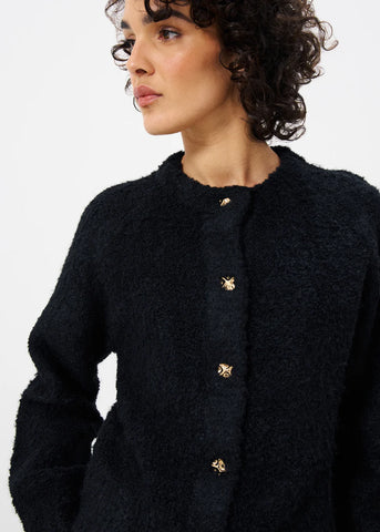 FRNCH Niki Knitted Cardigan - Black