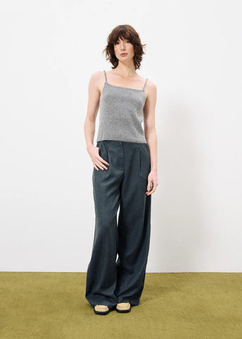 FRNCH Philip Wide Leg Trousers - Grey