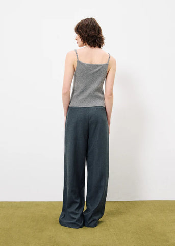 FRNCH Philip Wide Leg Trousers - Grey