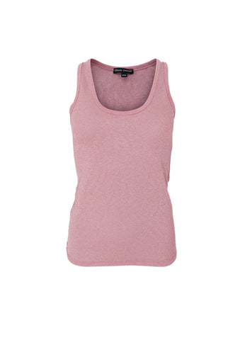 Black Colour BCFaye Lurex Vest - Pale Rose