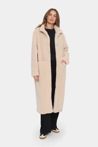 Saint Tropez FeliciaSZ Teddy Coat - Fog