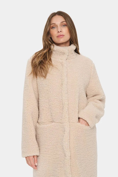 Saint Tropez FeliciaSZ Teddy Coat - Fog