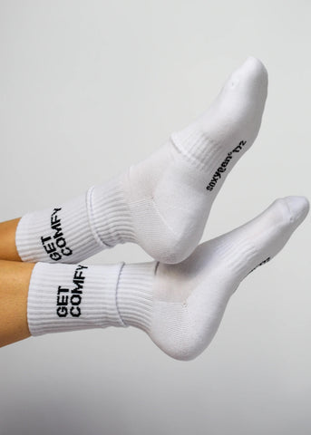 Soxygen Socks 'Get Comfy' Socks - White One Size
