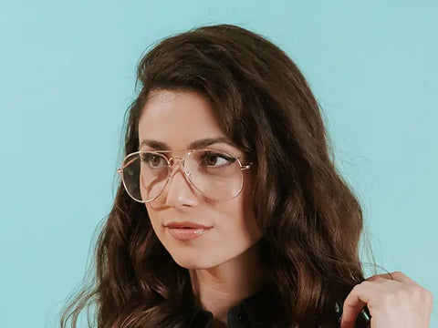 Large aviator top reading glasses