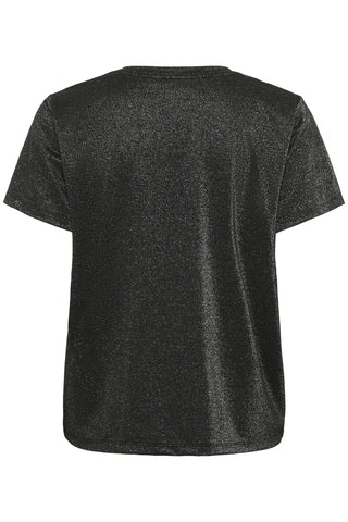 Saint Tropez HagaSZ Shimmer T-Shirt - Black