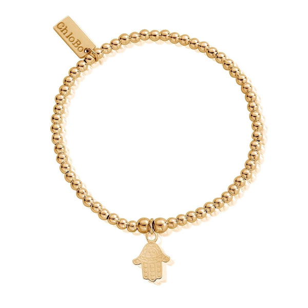ChloBo Cute Charm Hamsa Hand Bracelet - Gold