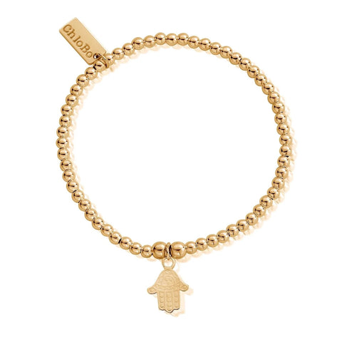 ChloBo Cute Charm Hamsa Hand Bracelet - Gold