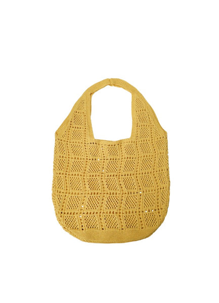 Black Colour BCHenna Shopper Bag - Yellow