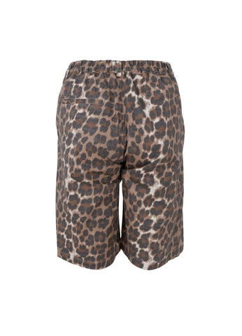 Black Colour BCBox Canvas Shorts - Leopard