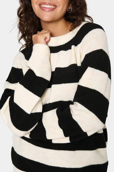 Saint Tropez GarbieSZ Striped Pullover - Ice Stripe