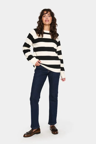 Saint Tropez GarbieSZ Striped Pullover - Ice Stripe