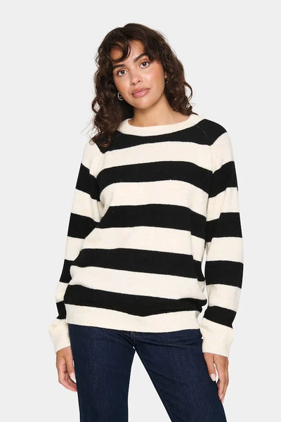 Saint Tropez GarbieSZ Striped Pullover - Ice Stripe