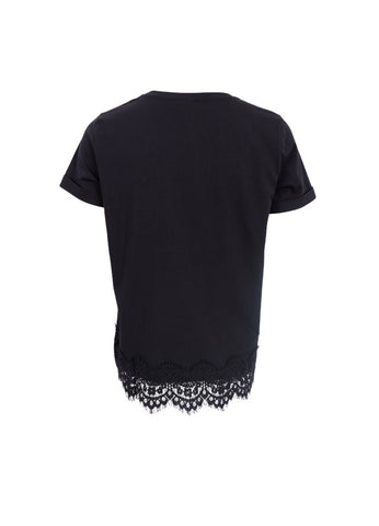 Black Colour BCMay SS Lace Tee - Black