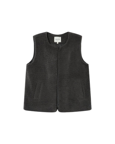 Grace & Mila Sinatra Sleeveless Jacket - Anthracite