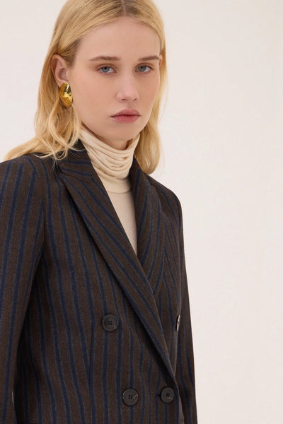 Ottod'Ame Double Breasted Stripe Jacket