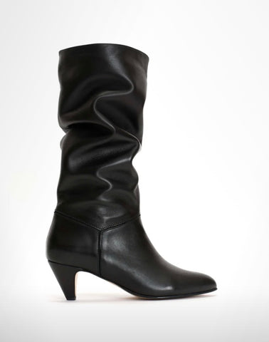 Anonymous Copenhagen Jasmina 50 Stiletto Leather Boots - Black