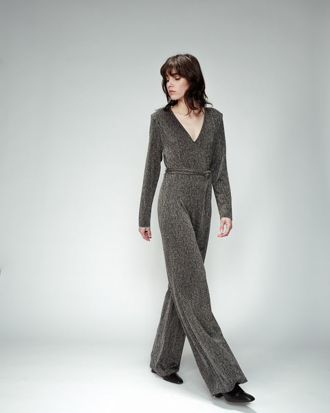 Grace & Mila Olivia Jumpsuit - Argent