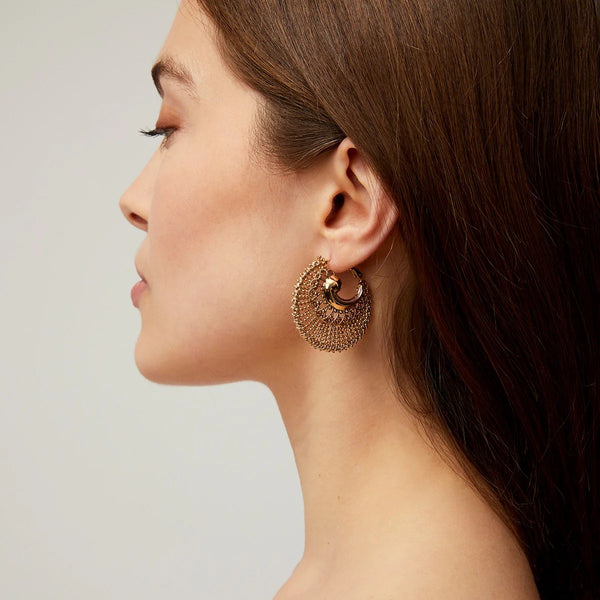 Gas Bijoux Izzia Large Earrings - Gold Plated