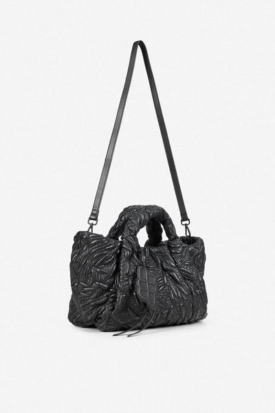 Munthe Lix Quilt Bag - Black Lambs Leather