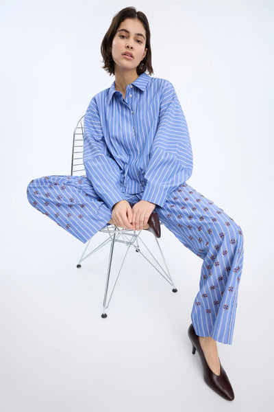 Munthe Loasta Stripe Blouse - Blue